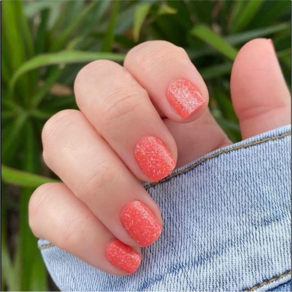*Retired* Color Street: You’re Corally Invited | Orange Coral Glitter Summer